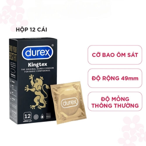 Bao cao su Durex Kingtex ôm sát