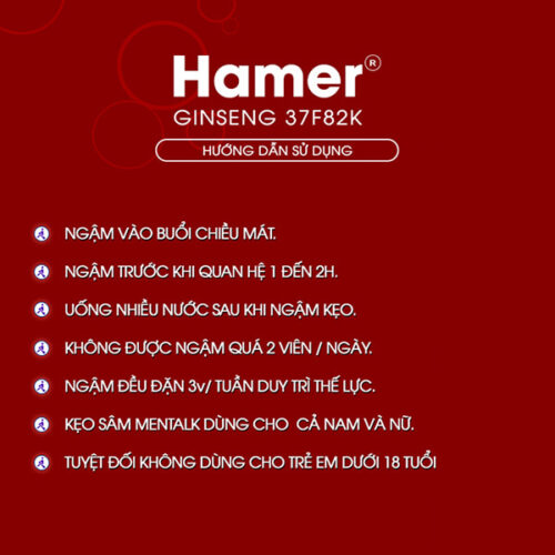 kẹo sâm hamer candy